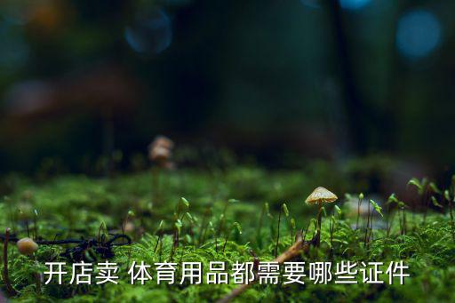 賣體育器材的