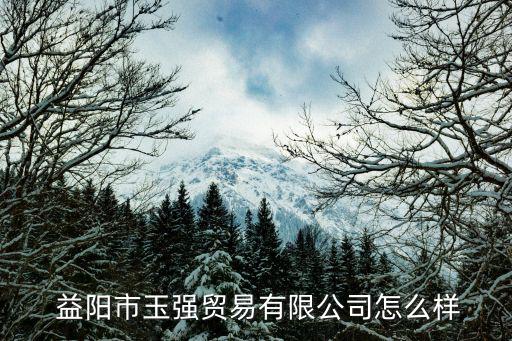  益陽市玉強貿(mào)易有限公司怎么樣