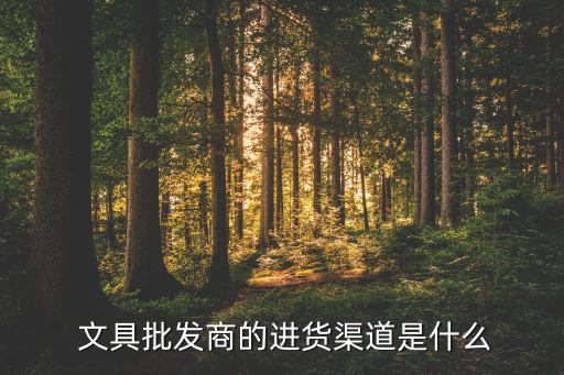 文具批發(fā)商的進貨渠道是什么