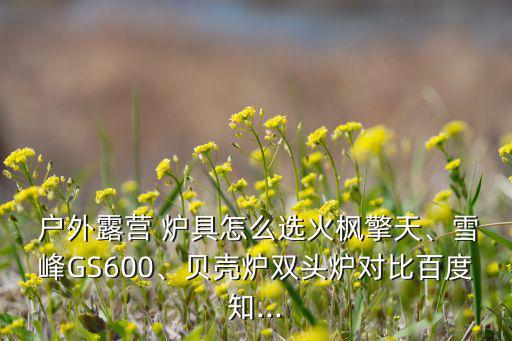  戶外露營 爐具怎么選火楓擎天、雪峰GS600、貝殼爐雙頭爐對比百度知...