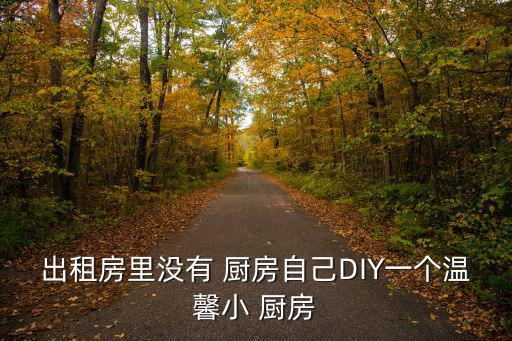 出租房里沒(méi)有 廚房自己DIY一個(gè)溫馨小 廚房