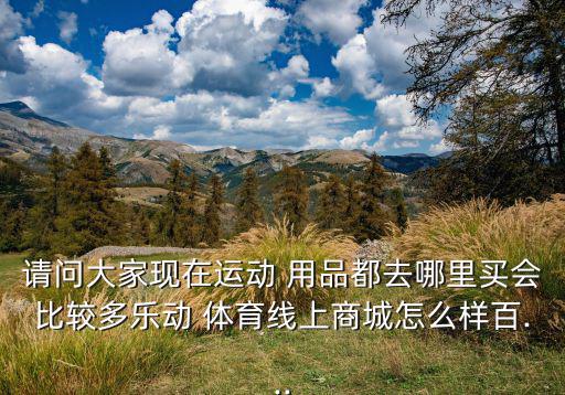 請(qǐng)問(wèn)大家現(xiàn)在運(yùn)動(dòng) 用品都去哪里買會(huì)比較多樂(lè)動(dòng) 體育線上商城怎么樣百...