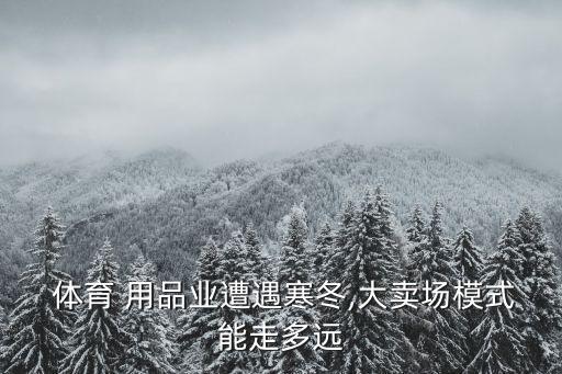  體育 用品業(yè)遭遇寒冬,大賣(mài)場(chǎng)模式能走多遠(yuǎn)