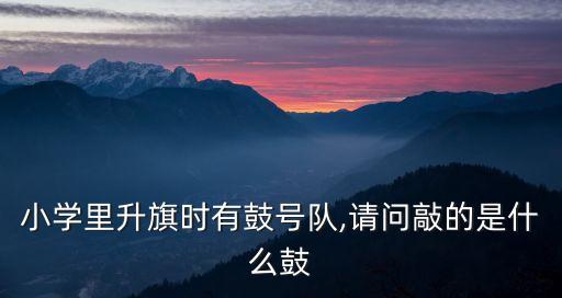 小學(xué)里升旗時有鼓號隊,請問敲的是什么鼓
