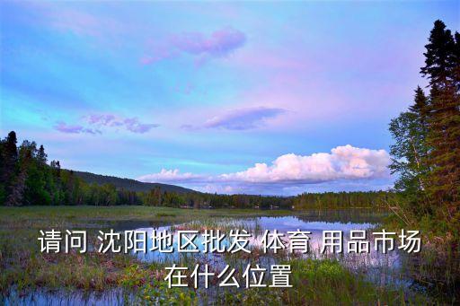 請問 沈陽地區(qū)批發(fā) 體育 用品市場在什么位置