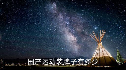 國產(chǎn)運動裝牌子有多少