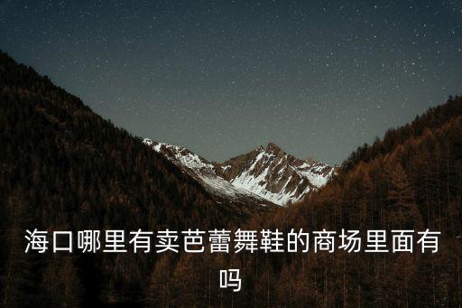  ?？谀睦镉匈u(mài)芭蕾舞鞋的商場(chǎng)里面有嗎