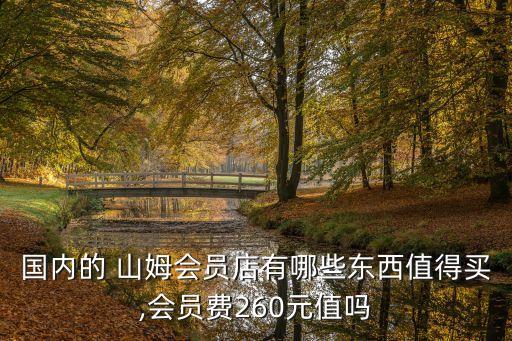 國內(nèi)的 山姆會(huì)員店有哪些東西值得買,會(huì)員費(fèi)260元值嗎