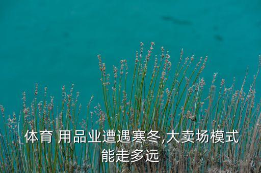  體育 用品業(yè)遭遇寒冬,大賣場模式能走多遠