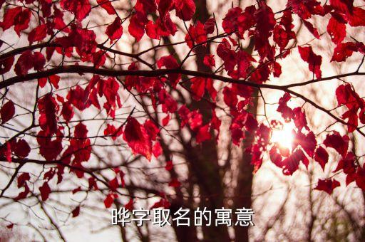 曄字取名的寓意