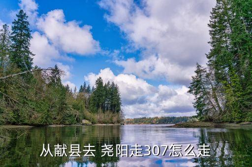從獻(xiàn)縣去 堯陽走307怎么走
