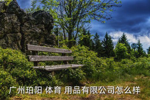 廣州珀陽 體育 用品有限公司怎么樣