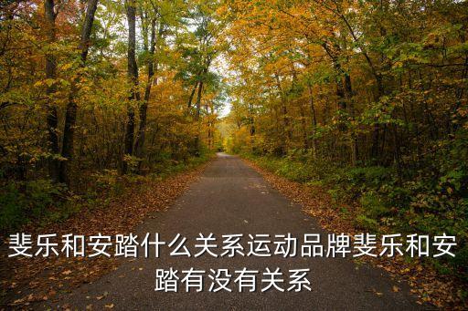 斐樂和安踏什么關(guān)系運(yùn)動(dòng)品牌斐樂和安踏有沒有關(guān)系