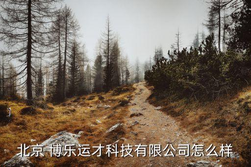 北京 博樂運才科技有限公司怎么樣
