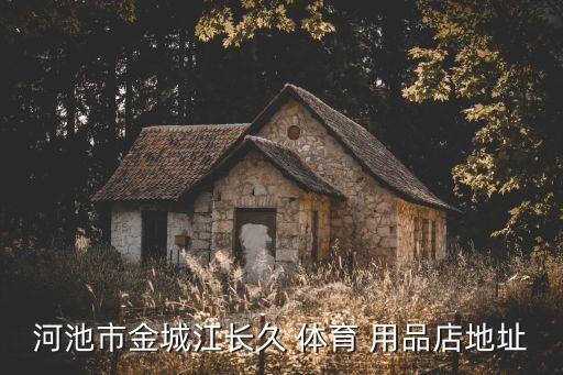 河池市金城江長久 體育 用品店地址