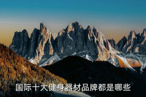 國(guó)際十大健身器材品牌都是哪些