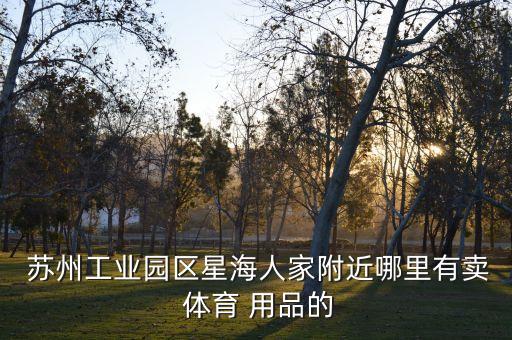  蘇州工業(yè)園區(qū)星海人家附近哪里有賣(mài) 體育 用品的