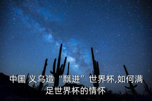 中國(guó) 義烏造“飄進(jìn)”世界杯,如何滿足世界杯的情懷