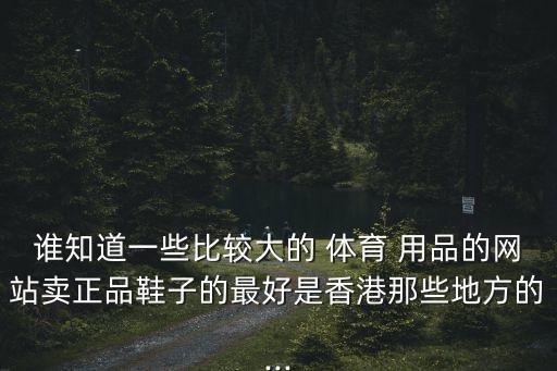 誰(shuí)知道一些比較大的 體育 用品的網(wǎng)站賣(mài)正品鞋子的最好是香港那些地方的...