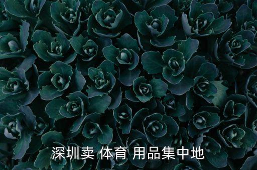 深圳賣 體育 用品集中地