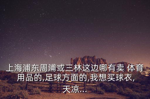 上海浦東周浦或三林這邊哪有賣 體育 用品的,足球方面的,我想買球衣,天涼...
