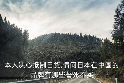 本人決心抵制日貨,請問日本在中國的品牌有哪些誓死不買