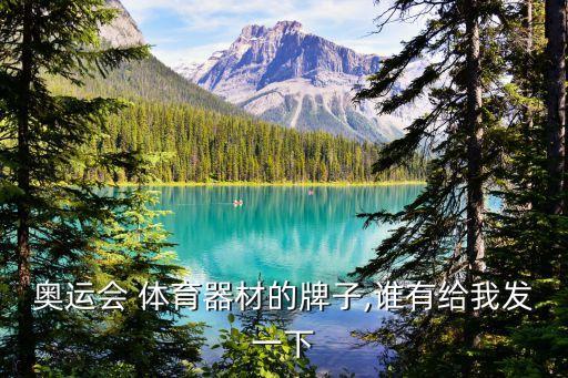 奧運會 體育器材的牌子,誰有給我發(fā)一下