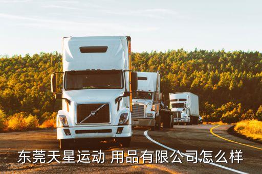 東莞天星運(yùn)動(dòng) 用品有限公司怎么樣