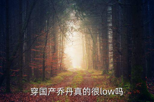 穿國產(chǎn)喬丹真的很low嗎