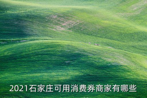 2021石家莊可用消費券商家有哪些