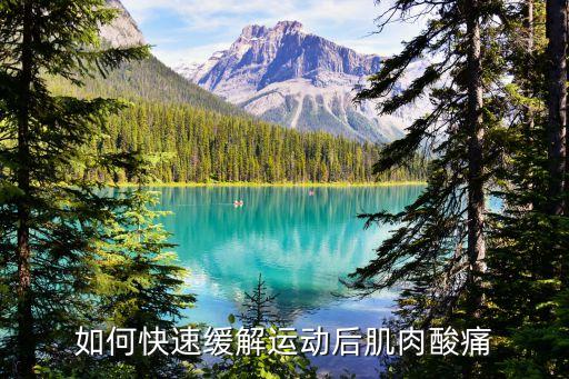 如何快速緩解運動后肌肉酸痛