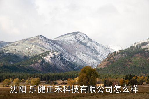 沈陽 樂健正禾科技有限公司怎么樣
