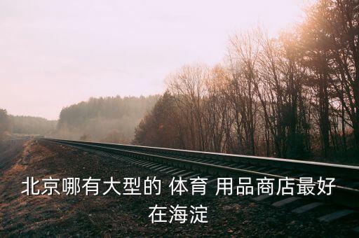 北京哪有大型的 體育 用品商店最好在海淀