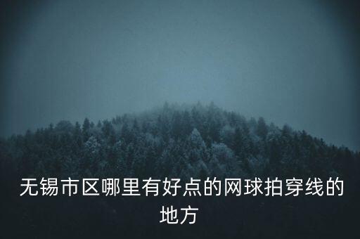  無錫市區(qū)哪里有好點的網(wǎng)球拍穿線的地方