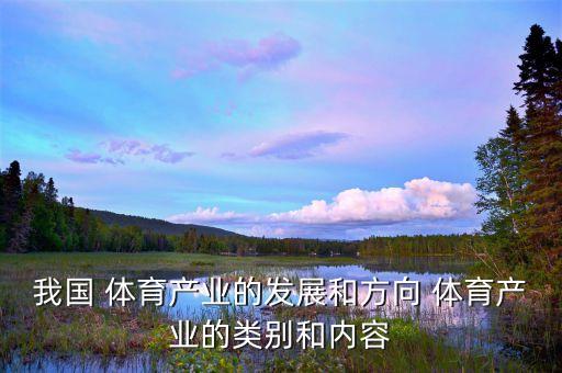 我國 體育產(chǎn)業(yè)的發(fā)展和方向 體育產(chǎn)業(yè)的類別和內(nèi)容