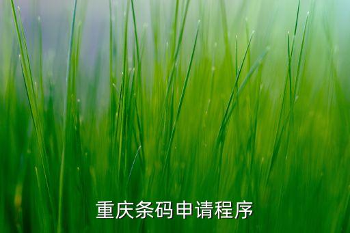 重慶條碼申請(qǐng)程序