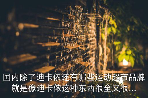 國內(nèi)除了迪卡儂還有哪些運動超市品牌就是像迪卡儂這種東西很全又很...