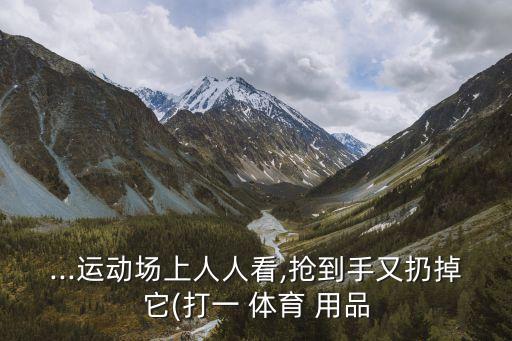 ...運動場上人人看,搶到手又扔掉它(打一 體育 用品