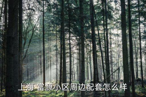 上海 富源小區(qū)周邊配套怎么樣