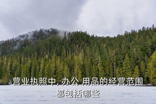 營(yíng)業(yè)執(zhí)照中, 辦公 用品的經(jīng)營(yíng)范圍都包括哪些