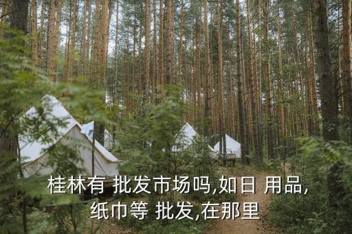  桂林有 批發(fā)市場(chǎng)嗎,如日 用品,紙巾等 批發(fā),在那里