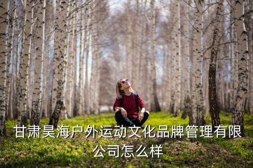  甘肅昊海戶外運(yùn)動(dòng)文化品牌管理有限 公司怎么樣