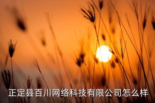  正定縣百川網(wǎng)絡(luò)科技有限公司怎么樣