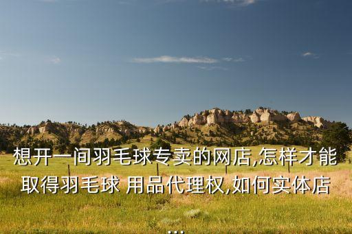 想開一間羽毛球?qū)Ｙu的網(wǎng)店,怎樣才能取得羽毛球 用品代理權(quán),如何實(shí)體店...
