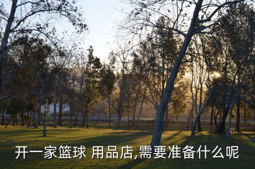 開(kāi)一家籃球 用品店,需要準(zhǔn)備什么呢