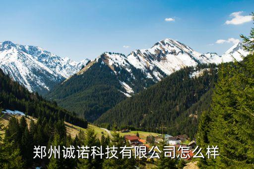 鄭州誠諾科技有限公司怎么樣