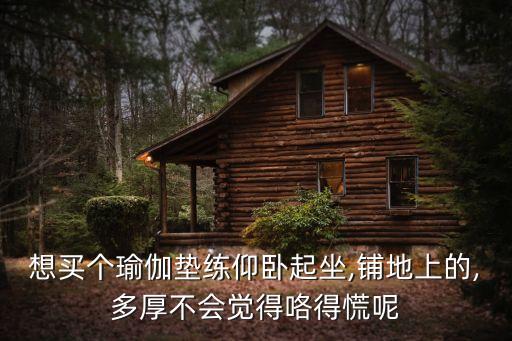想買個(gè)瑜伽墊練仰臥起坐,鋪地上的,多厚不會覺得咯得慌呢