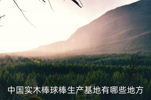 中國(guó)實(shí)木棒球棒生產(chǎn)基地有哪些地方