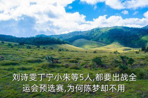  劉詩雯丁寧小朱等5人,都要出戰(zhàn)全運(yùn)會(huì)預(yù)選賽,為何陳夢(mèng)卻不用