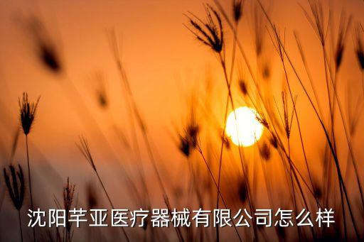 沈陽芊亞醫(yī)療器械有限公司怎么樣